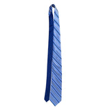 Tommy Hilfiger Mens Blue Striped 100% Silk Necktie Classic Style Office Wear