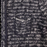 Ann Taylor LOFT Womens Black & White Tweed Cardigan Jacket Size SP