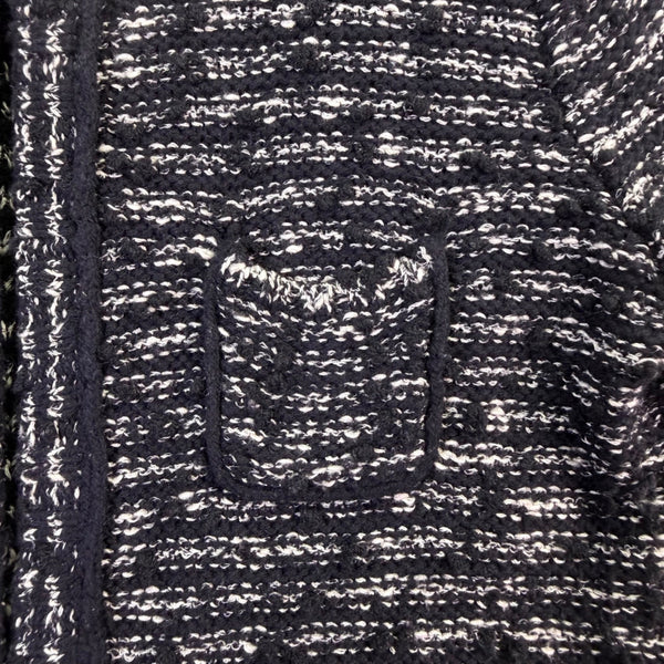 Ann Taylor LOFT Womens Black & White Tweed Cardigan Jacket Size SP