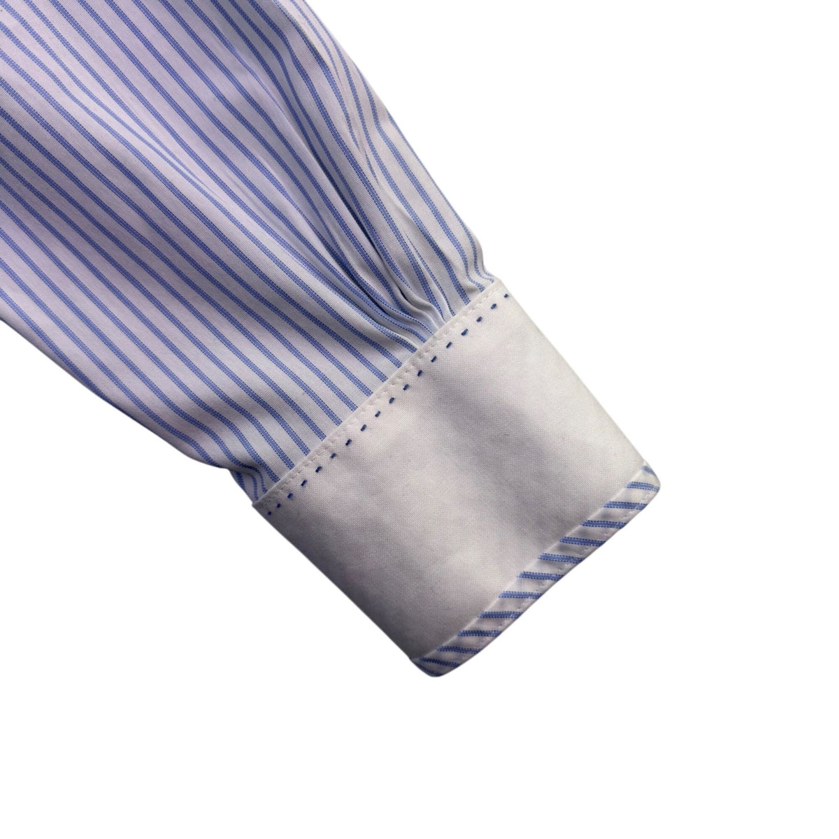Brooks Brothers Womens Blue & White Non-Iron Fitted Striped Shirt Size 4