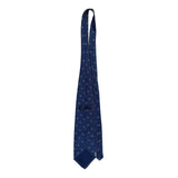 Parkster Mens Blue Silk Handmade Neck Tie Star Dot Pattern