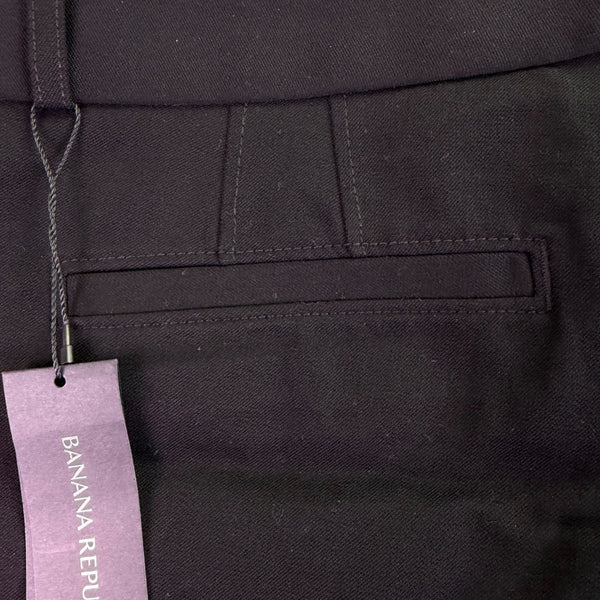 Banana Republic Womens Black Stretch Flare Pants The Sloan Fit Size 12