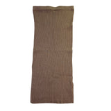 Mango Womens Beige Ribbed Knit Midi Skirt Stretch-Fit Size S