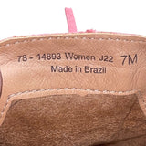Johnston & Murphy Women’s Pink Suede With Fringe Accent Slip-On Mules Size 7M