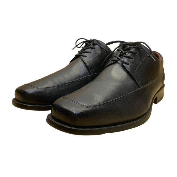 Johnston & Murphy Men’s Black Leather Lace-Up Dobson Moc Toe Oxfords Size 12W