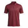 Adidas Mens Red Polyester Polo Shirt  Short Sleeve Classic Fit Style Size XL