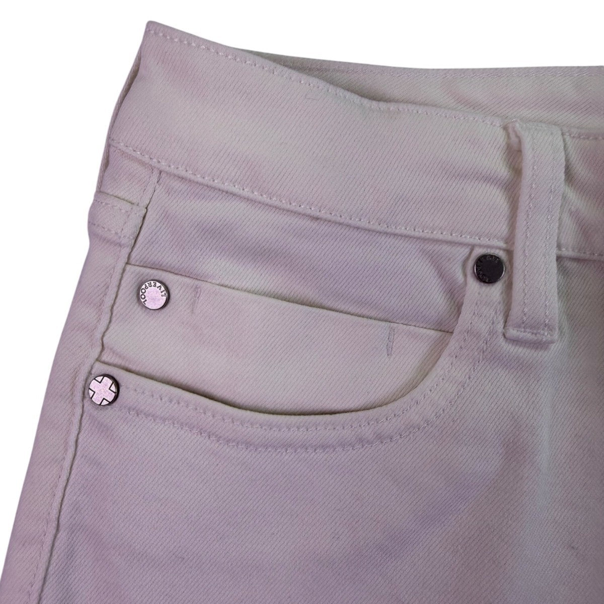 Liverpool Womens White Denim Shorts Casual Stylish Folded Hem Size 12/31
