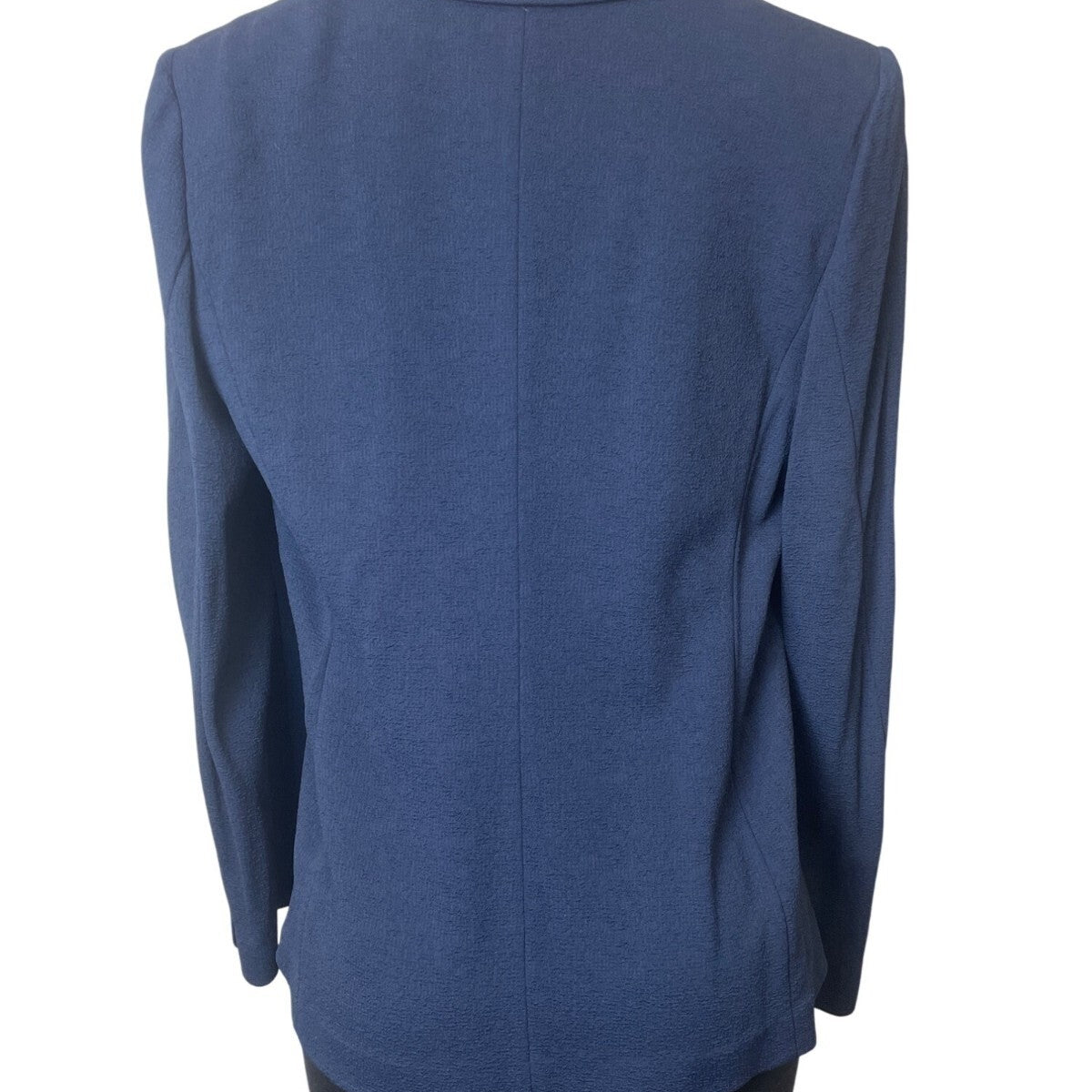 Giorgio Womens Textured Blazer Jacket Size 48 Blue Made In Italy