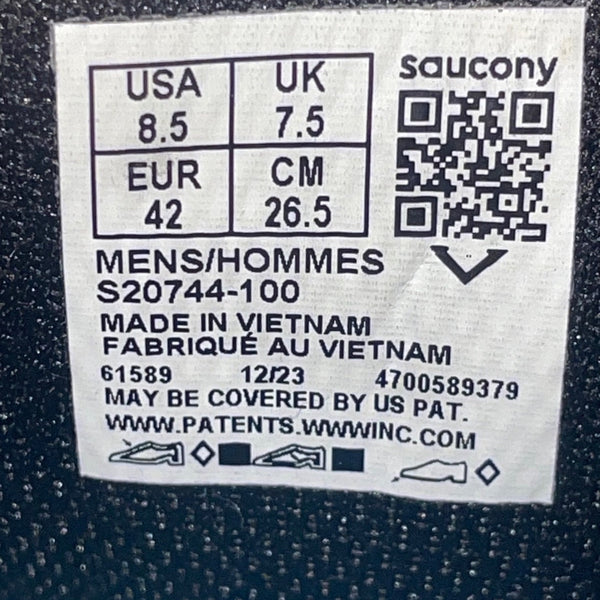 Saucony Men’s Gray/Black Mesh Excursion TR 16 Trail Running Shoes Size 8.5