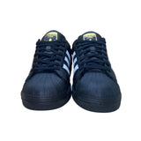 Adidas Men’s Black Leather White Stripes Superstar Shell Toe Sneakers Size 11