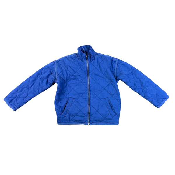 Gap Womens Blue Quilted Jacket Petite Full Zip Lightweight Outerwear Sz XS