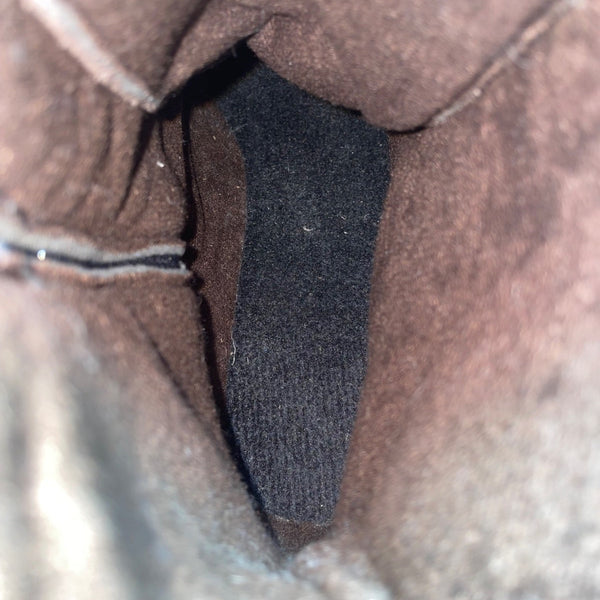 Martino Women’s Brown Leather Knit Pattern Lace-Up Doubletex Winter Boots Sz 11