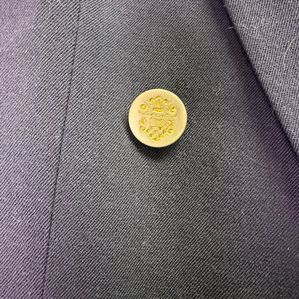 Jos. A. Bank Mens Navy Wool Double-Breasted Blazer Gold Buttons Size 6 Regular