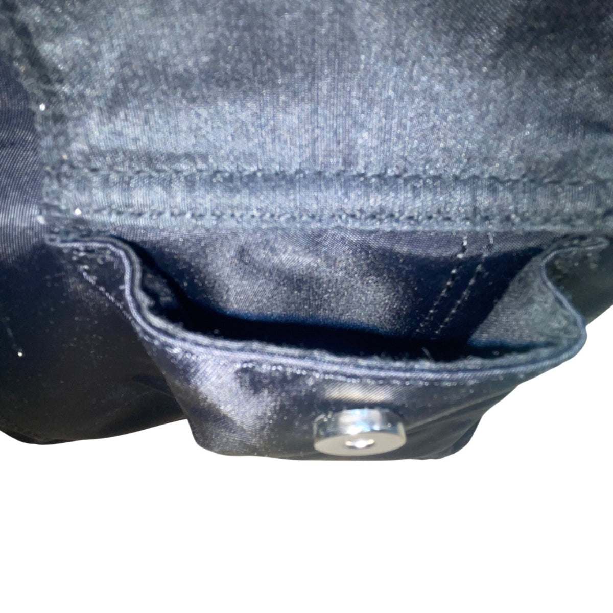 Nine & Co Women’s Black Nylon With Front Pockets Adjustable Strap Crossbody Bag