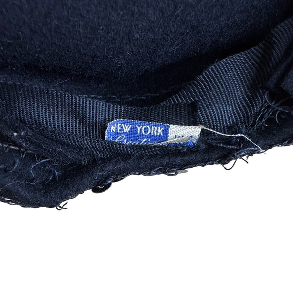 Vintage Belvedere New York Black Sequin Cocktail Hat