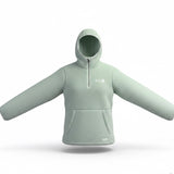 Spyder Womens Mint Green Fleece Pullover Hoodie Cozy Kangaroo Pocket Size M