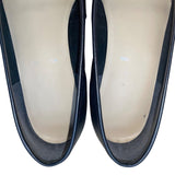 Nicole Women’s Gray Leather Slip On Square Toe Bing Loafers 7.5M