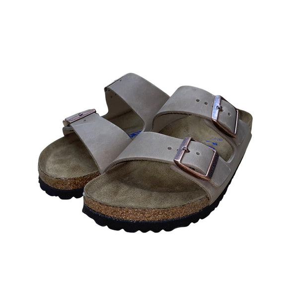 Birkenstock Women’s Tobacco Brown Leather Soft Footbed Arizona BS Sandals Size 7