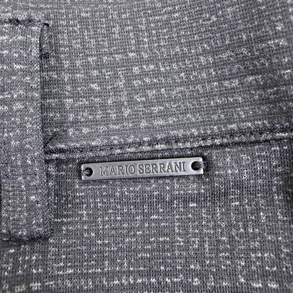 Mario Serrani Womens Black Polyester Blend Slim Fit Knit Legging Charcoal Plaid