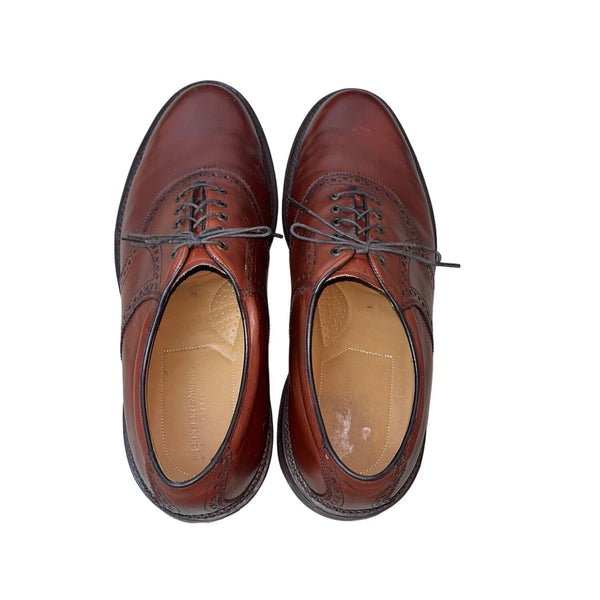 Johnston & Murphy Men's Brown Leather Noonan Saddle Oxford Sz 12W