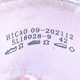 Laura Vita Women’s Red Floral Pattern Leather Open Toe Bow Accent Heels Size 10