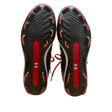 Under Armour Mens Black & Red TPU Yard Mid Top Baseball Cleats Size 11