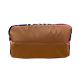 Fit + Fresh Women’s Navy Blue Floral Insulated Lunch Tote With Dual Tan Handles