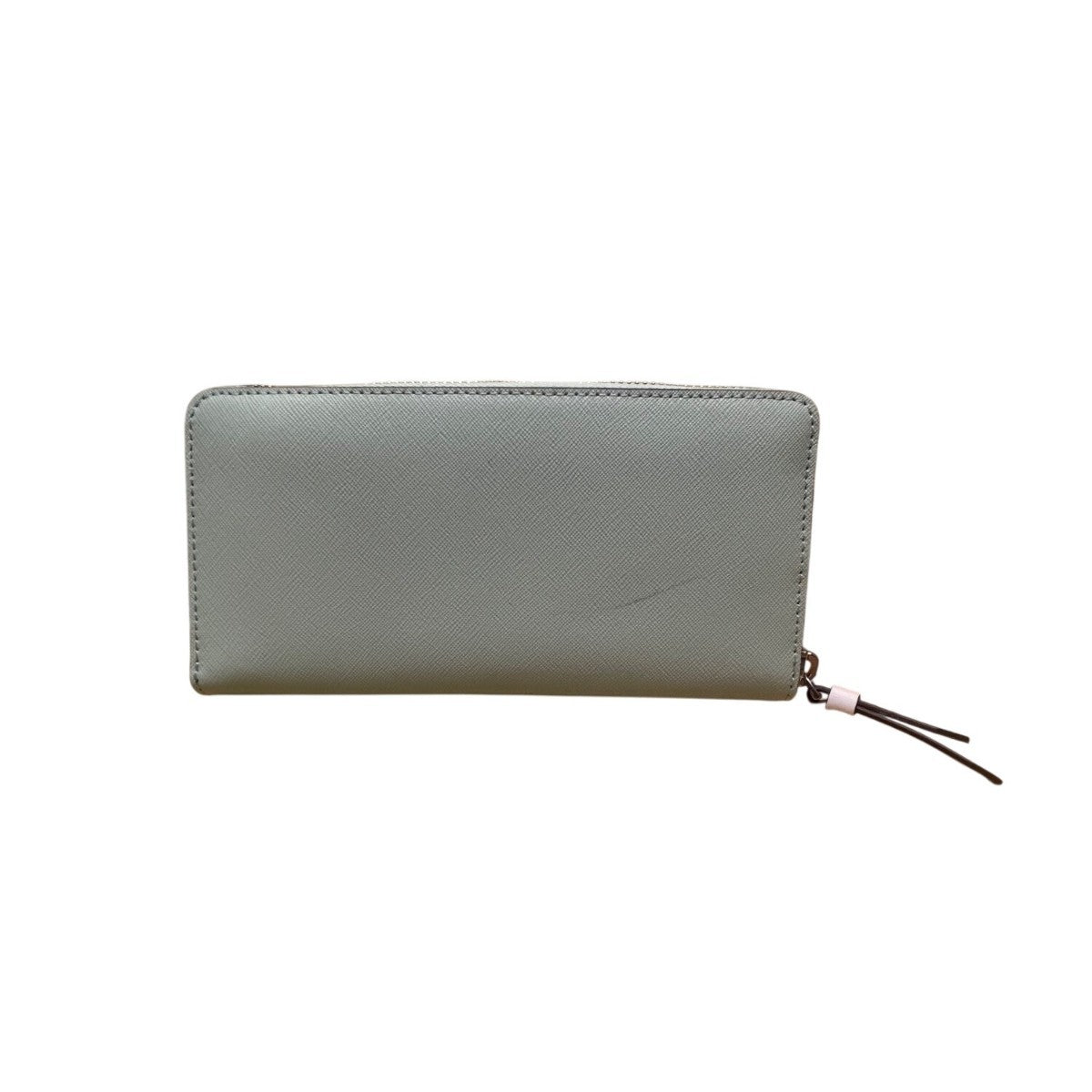 Kate Spade Women’s Light Green & White Leather Zip Around Wallet