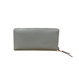 Kate Spade Women’s Light Green & White Leather Zip Around Wallet