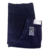 Uniqlo Womens Navy Cotton High-Waisted Corduroy Wide Cropped Pants Size 2