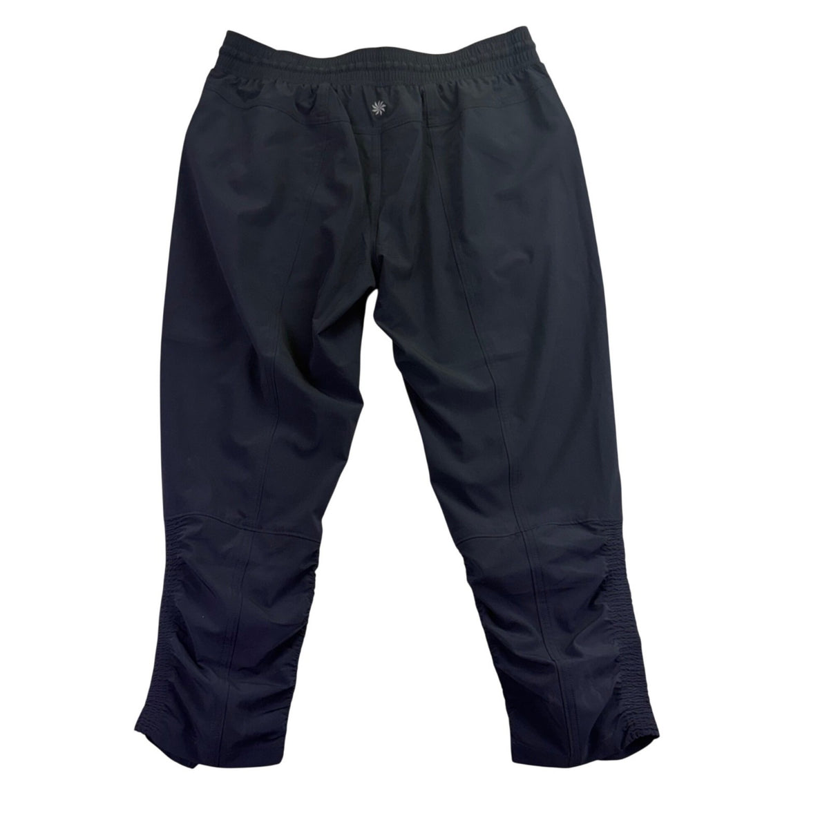 Athleta Womens Black  Prima Capri Pants Drawstring Waist Size 10