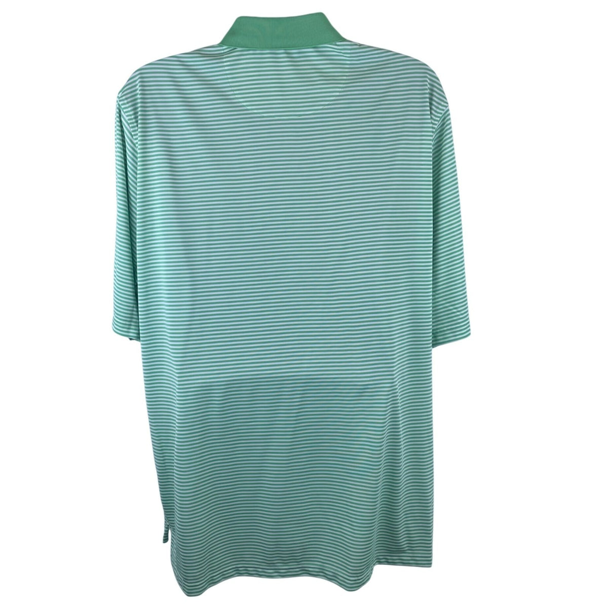 Donald Ross Mens Green Stripe Polo Shirt Classic Fit Lightweight Breathable New
