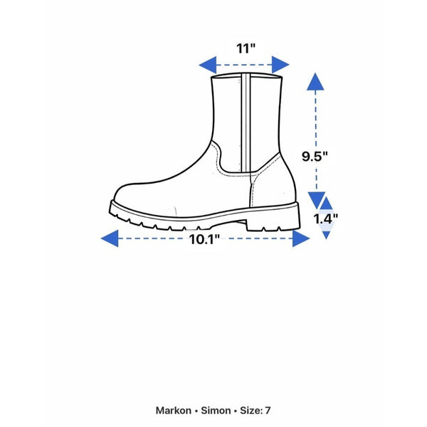 Markon Women’s Purple Suede Foldover Mid-Calf Simon Boots Size 7M
