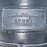 Salvatore Ferragamo Florence Men’s Black Leather Lace-Up Sport Shoes Size 12D