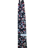 Knotty & Nice Mens Black Polyester Christmas Cats Santa Snowflakes Tie OS