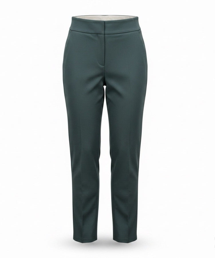 Athleta Womens Dark Green High-Waisted Slim Fit Pants Stretchy Size 2