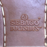 Sebago Women’s Brown & Green Leather 2 Eyes Docksides Boat Moc Toe Shoes Size 7.