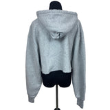 Champion Women's Grey Champion Reverse Weave Cut-off Cropped Hoodie M
