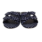 Marc Fisher Women’s Black Multi-Color Polka Dot Laken Slide Sandals Size 7.5 M