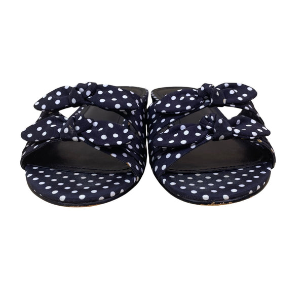 Marc Fisher Women’s Black Multi-Color Polka Dot Laken Slide Sandals Size 7.5 M