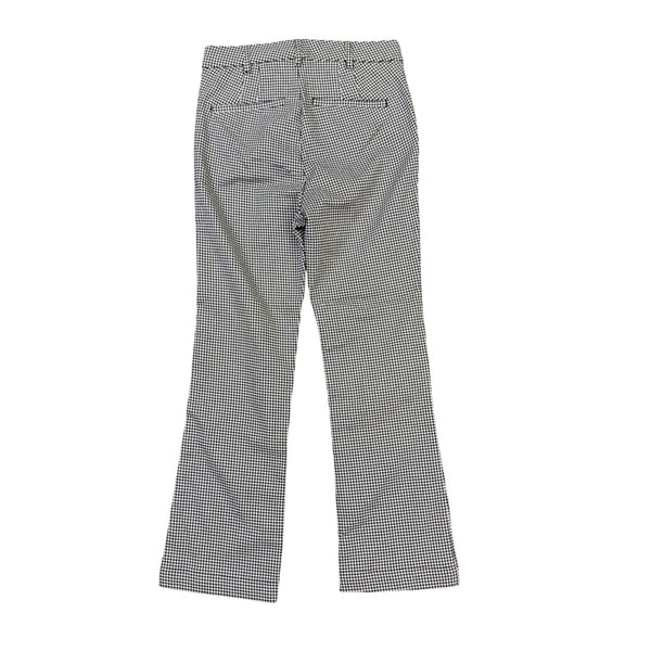 Gap Womens Black & White Houndstooth High-Rise Kick Fit & Stretch Pants Size 4