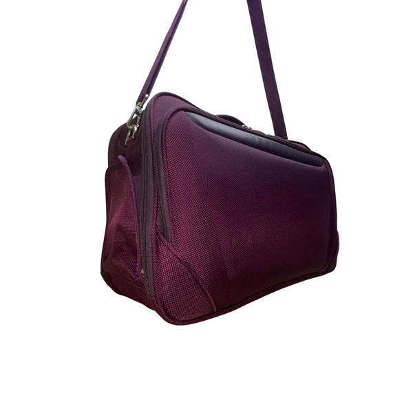 Samsonite Women’s Purple With Adjustable Strap Travel Carry-On Messenger Bag