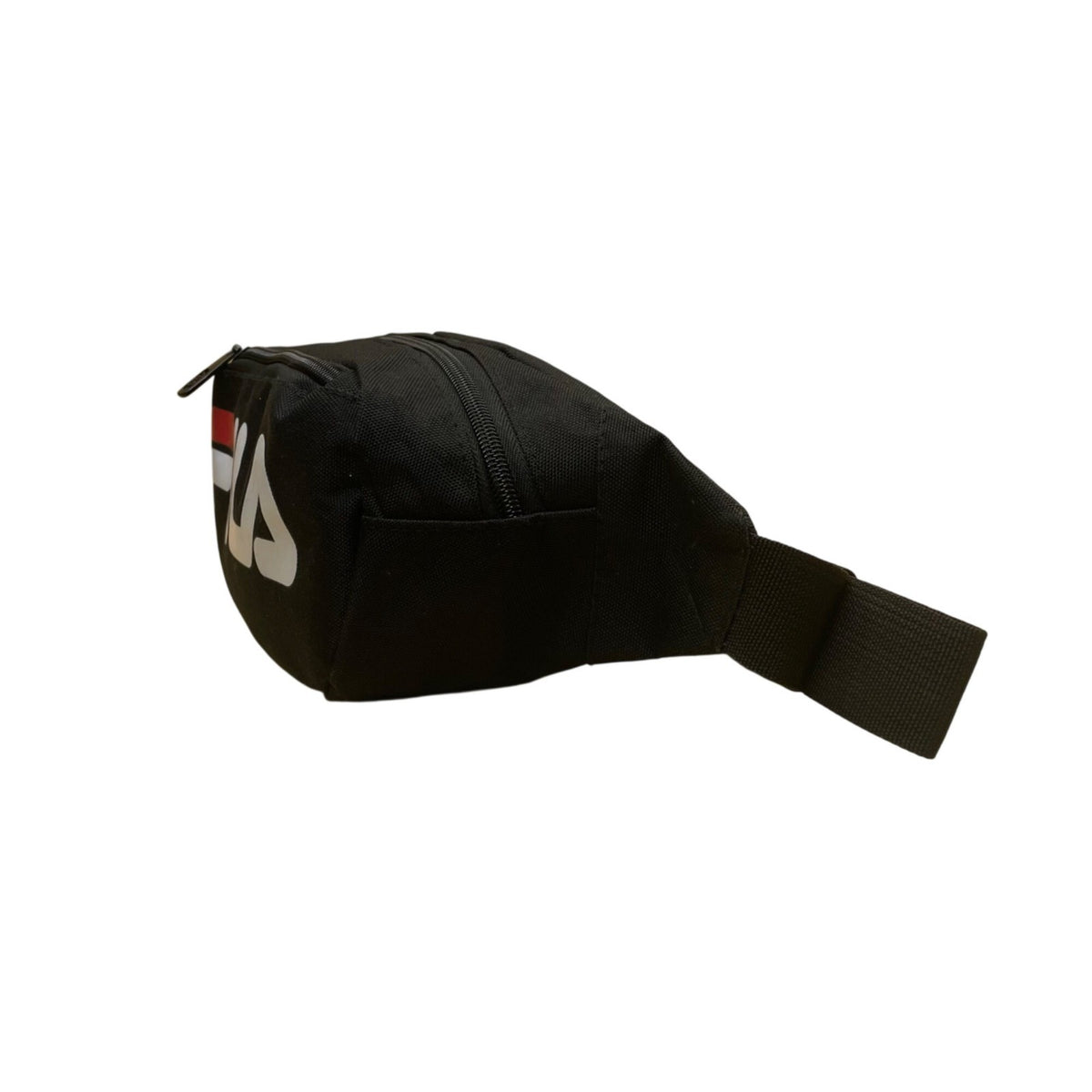 Fila Unisex Black Canvas Adjustable Strap Logo Waist Belt Bag