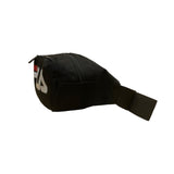 Fila Unisex Black Canvas Adjustable Strap Logo Waist Belt Bag