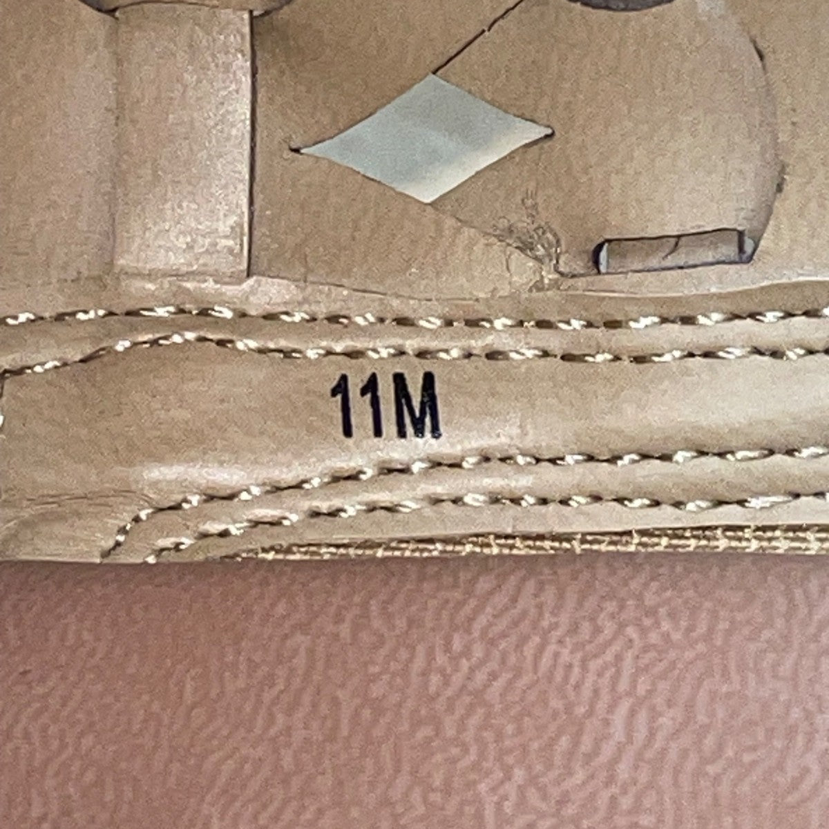 Baretraps Women’s Natural Leather Braided Strap Cork Wedge Sandals Size 11M
