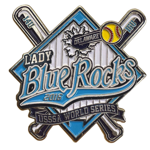 Lady Blue Rocks 2016 USSSA World Series Softball Pin