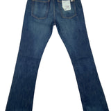 1969 Authentic Blue Denim Women Ultra Low Rise  Boot Cut Jeans Sz 2