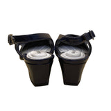 Easy Street Women’s Navy Patent Breanna Slingback Low Block Heels Size 8M