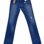 Paige Premium Denim Womens Blue Distressed Skinny Jeans Size 28 - New
