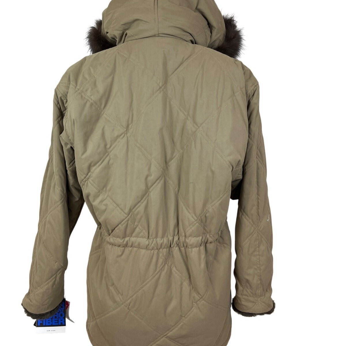 Andrew Marc Womens Quilted Hooded Jacket W/Faux Fur Trim Winter Coat Sz XS - New